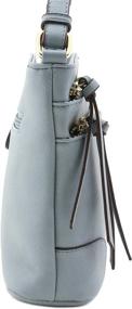 img 2 attached to Triple Zipper Pocket Medium Crossbody Women's Handbags & Wallets : Crossbody Bags