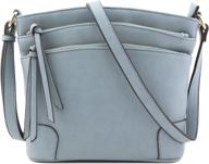 triple zipper pocket medium crossbody women's handbags & wallets : crossbody bags logo