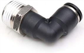 img 2 attached to Effortlessly Connect Air Tubes With CEKER 1/2 NPT Elbow Push To Connect Fittings - 3/8" Tubing To 1/2 NPT Airline Push Fittings - 90 Degree Pneumatic Fittings - Pack Of 2