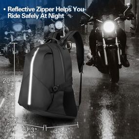 img 1 attached to JUMO CYLY Motorcycle Helmet Backpack – Spacious Waterproof Storage Bag with Reflective Stripe for Men