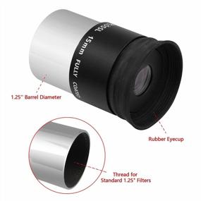 img 3 attached to 1.25" 15Mm Astromania Plossl Telescope Eyepiece - 4-Element Design & Threaded For 1.25Inch Filters