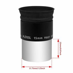 img 2 attached to 1.25" 15Mm Astromania Plossl Telescope Eyepiece - 4-Element Design & Threaded For 1.25Inch Filters