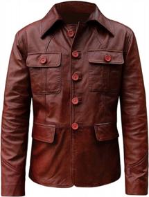 img 4 attached to Men'S Lambskin Leather Blazer - Premium Sport Coats & Blazers For Men