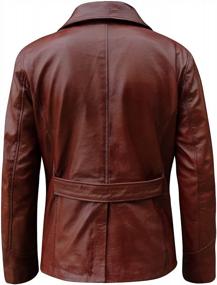 img 3 attached to Men'S Lambskin Leather Blazer - Premium Sport Coats & Blazers For Men