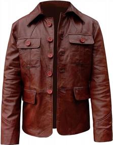 img 1 attached to Men'S Lambskin Leather Blazer - Premium Sport Coats & Blazers For Men