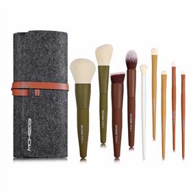 img 3 attached to Get Gorgeous With EIGSHOW'S Essential Makeup Brushes And Folding Mirror Set: 9Pcs In 5 Color Options!