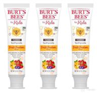 🦷 powerful fluoride fusion: burts bees children's dental care toothpaste - oral care solution логотип