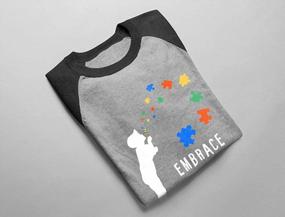 img 1 attached to Be Kind: Autism Awareness 3/4 Sleeve Women'S Baseball Jersey Shirt