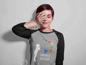 img 2 attached to Be Kind: Autism Awareness 3/4 Sleeve Women'S Baseball Jersey Shirt