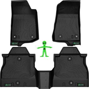 img 4 attached to 🚘 Custom Fit JL/JLU Jeep Wrangler Floor Mats 4 Door - Alien Sunshade All New Jeep Floor Mats for 2018 - Current Jeep Wrangler - Jeep Mats - Jeep Wrangler JL Accessories