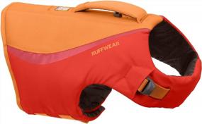 img 4 attached to Большой красный спасательный жилет собаки пальто поплавка Sumac RUFFWEAR с ручкой для безопасности плавания