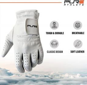 img 2 attached to Experience Exceptional Grip And Comfort With Our Pure Premium Leather Golf Gloves - Perfect For Left And Right Handed Golfers!