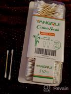 img 1 attached to Eco-Friendly YANGRUI Cotton Swab - Natural Double Round Ear Swabs With Bamboo Sticks, 510 Count BPA Free & Pure – Pack Of 1 review by Christopher Gotcher