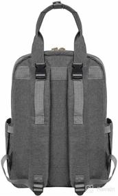 img 1 attached to Large Unisex Diaper Bag Backpack - Chytsmx Multifunctional Travel Back Pack for Mom and Dad (Dark Gray)