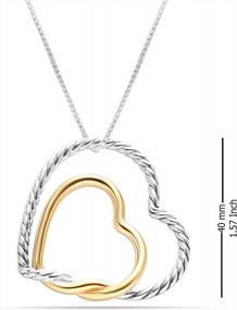 img 2 attached to LeCalla Ювелирные изделия из стерлингового серебра 925 пробы Легкий кулон Ожерелье для женщин-подростков