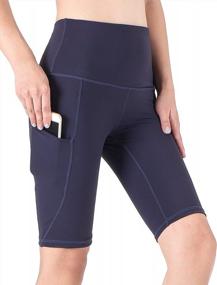 img 4 attached to Women'S High Waist Yoga Pants With Pockets - 4-Way Stretch Workout Leggings From SouqFone!