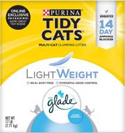 extra strength lightweight glade scented clumping cat litter - purina tidy cats logo