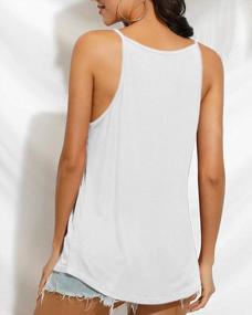 img 3 attached to Summer Casual Loose Tunic Tees: Pepochic Women'S V-Neck Tank Tops With Spaghetti Straps And Sleeveless Design