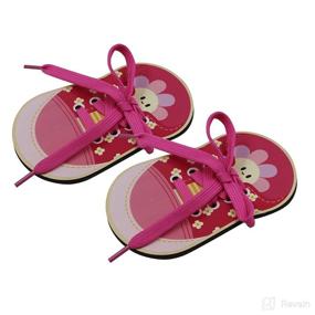 img 3 attached to (Set of 2) Wooden Lacing Shoe Toy: Learn to Tie Shoelaces, Fine Motor Skills Threading Toy Board Game for Kids A