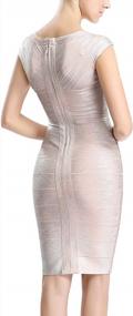 img 2 attached to Women'S Cap Sleeve Crisscross Bandage Dress, Size Small