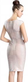 img 1 attached to Women'S Cap Sleeve Crisscross Bandage Dress, Size Small