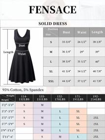 img 1 attached to Stylish And Comfortable: FENSACE Women'S Sleeveless Flared Tank Midi Dress