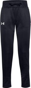 img 4 attached to Active Girls' Medium Under Armour Fleece Pants: Cozy and Stylish Clothing