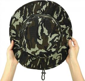 img 2 attached to FALETO Outdoor Boonie Hat: Wide Brim Breathable Protection For Safari & Fishing