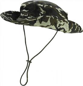 img 4 attached to FALETO Outdoor Boonie Hat: Wide Brim Breathable Protection For Safari & Fishing
