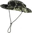 faleto outdoor boonie hat: wide brim breathable protection for safari & fishing logo