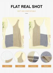 img 1 attached to Stay Chic And Confident With HOTAPEI Women'S Color Block Knit Tank Tops