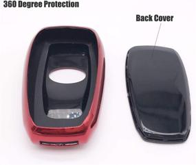 img 2 attached to Horande Soft TPU Protector Key Fob Cover Case Fit For Subaru Impreza Crosstrek 2020 Forester Ascent XV WRX BRZ Keyless Entry Key Fob (Red)