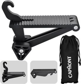 img 4 attached to 🚗 CAPHONT Car Door Step: Foldable Hook Step Pedal for Easy Roof Access - Universal Fit, Supports 400 lbs -Black