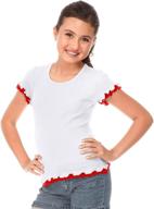 kavio girls lettuce short sleeve girls' clothing : tops, tees & blouses логотип