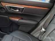 img 1 attached to Peach Wood Grain Inner Window Switch Panel Cover For Honda CRV CR-V 2017-2022 LX EX - Set Of 4 Interior Accessories, No Rear Seat Heating Buttons Included - By Flash2Ning review by Matthew Gonzales
