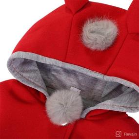 img 2 attached to 🧥 RJXDLT Baby Girl's Toddler Fall Winter Coat Jacket with Ear Hoodie Sweatshirt