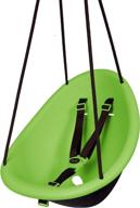 ergonomic foam-lined shell swurfer kiwi swing with blister free rope and 3-point safety harness for ages 9 months and up logo
