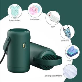 img 1 attached to 🦁 Lion Palace Mini Portable Dryer: The Ultimate Travel Clothes Dryer for Underwear, Swimsuits, Socks & More in Vibrant Green!