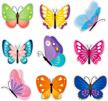 beyumi 45pcs butterfly cutouts springtime wall decals bulletin board set summer wall decoration for garden home classroom school baby shower birthday party supplies logo
