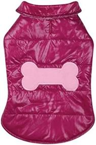 img 2 attached to 🐶 Casual Canine 16-Inch Deep Raspberry Polyester Snow Puff Dog Vest in Medium