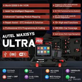 img 3 attached to 🚗 Revolutionize Car Diagnostics with Autel Scanner MaxiSys Ultra: 2022 Intelligent Diagnostic Scan Tool, ECU Programming, Coding, and Topology Map!