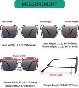 img 3 attached to Eyekepper 4-Pack Bifocal Reading Glasses Blue Light Blocking Thin Metal Hollow Frame Bi-Focal Readers