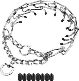 img 4 attached to Aheasoun Prong Collar for Dogs: 🐶 Safe & Effective Pinch Choke Collar (M, 3.0mm)