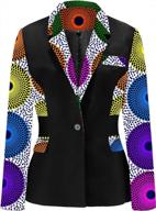 shenbolen women african print coat kente top logo