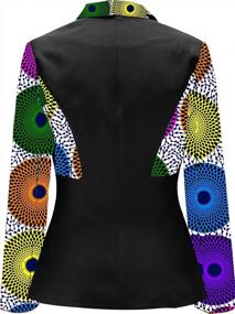 img 2 attached to SHENBOLEN Women African Print Coat Kente Top