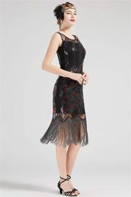 img 1 attached to BABEYOND Vintage Peacock Fringed Flapper Dress for Women - Trendy and Elegant Clothing