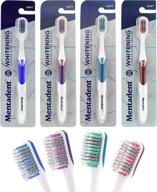 mentadent single toothbrush with advanced cleaning bristles logo