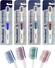 img 4 attached to Mentadent Single Toothbrush with Advanced Cleaning Bristles