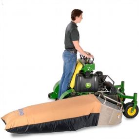 img 4 attached to Effortlessly Collect Leaves With TerraKing'S Heavy Duty 12 Cu. Ft. Commercial Leaf Bag For Grass Catchers And Stand-On Lawnmowers [ST95085]
