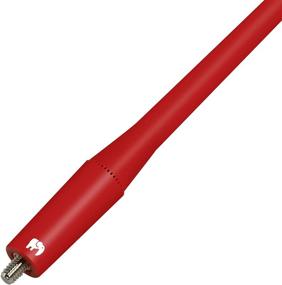 img 1 attached to 🔴 ONE250 13" Flexible Rubber Antenna for Chevy - Silverado, Colorado, Equinox, and More - Optimized FM/AM Reception (Red)